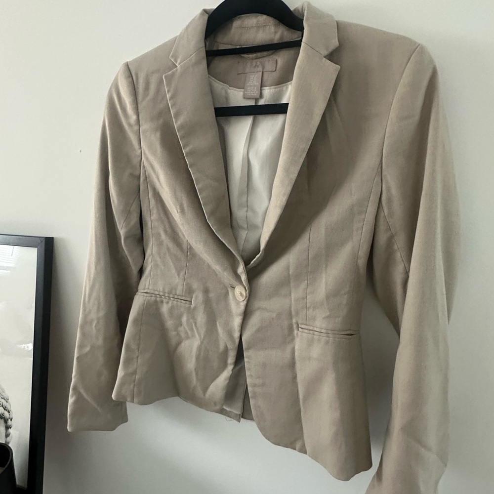 H&M Light Tan Blazer XS